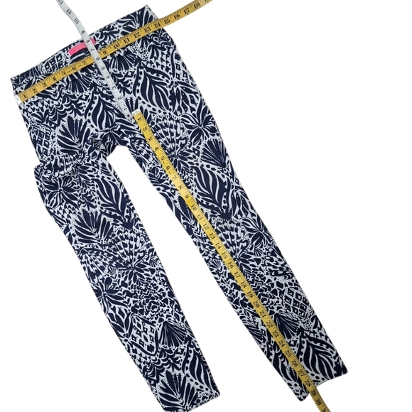 Lilly Pulitzer Kelly Stretch Knit Ankle Pants By Land or Sea Size 0 - Picture 14 of 15